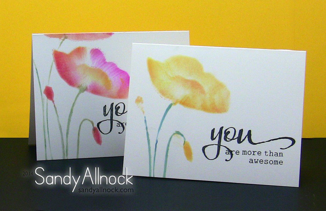Sandy Allnock - Copic + stencils = chalking