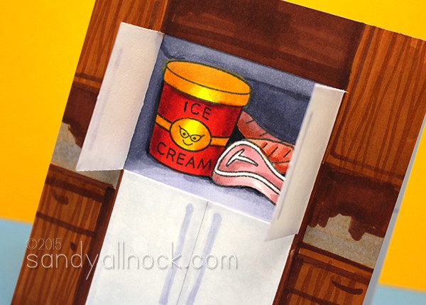 Sandy Allnock Ice Cream Freezer open