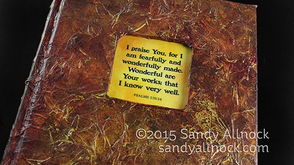 Faux Leather Book Cover texture insert
