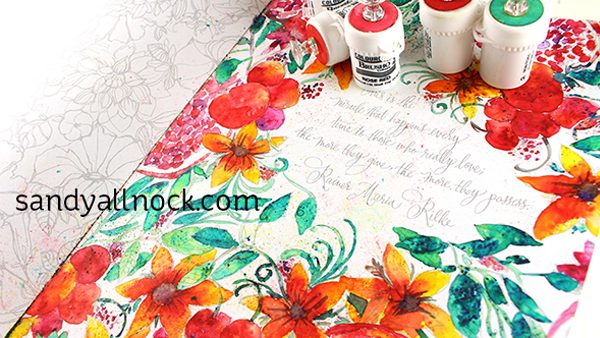 Sandy Allnock Painterly Days with Brusho