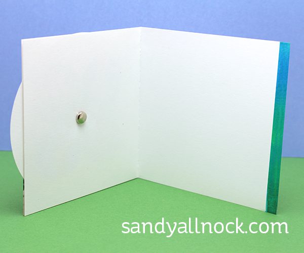 Sandy Allnock Spinning Wheel Card inside