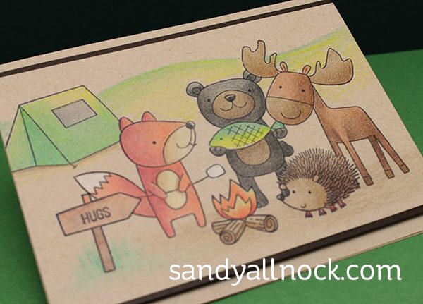 Sandy Allnock Camping w pencils