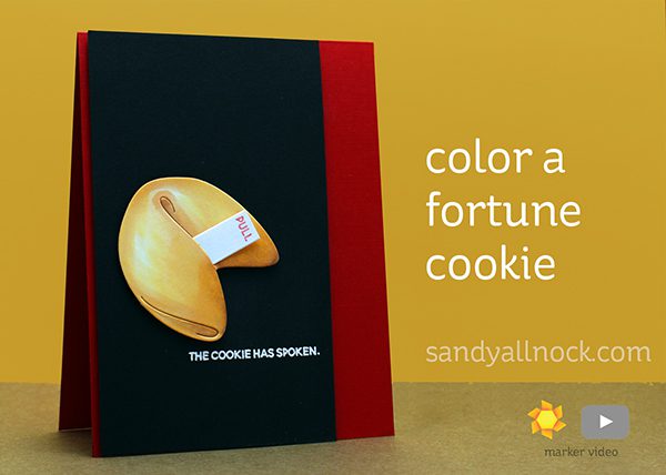 Fortune Cookie Card by Sandy Allnock