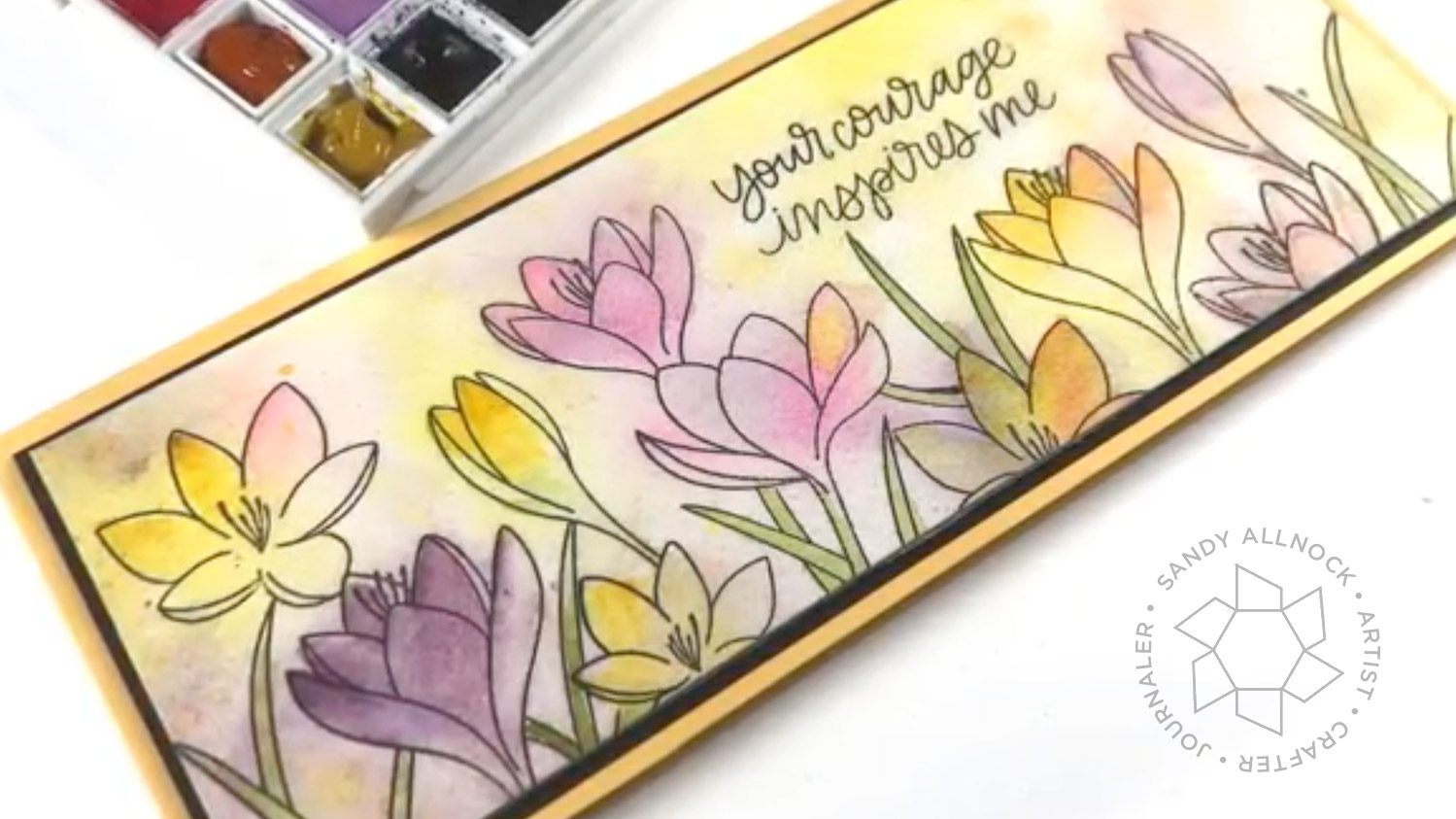 Paint a Crocus Garden