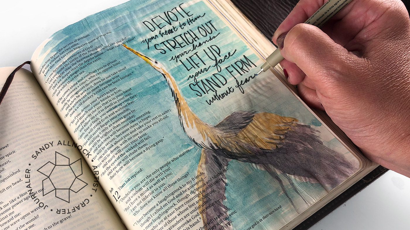 Flip-through my Bible journaling art