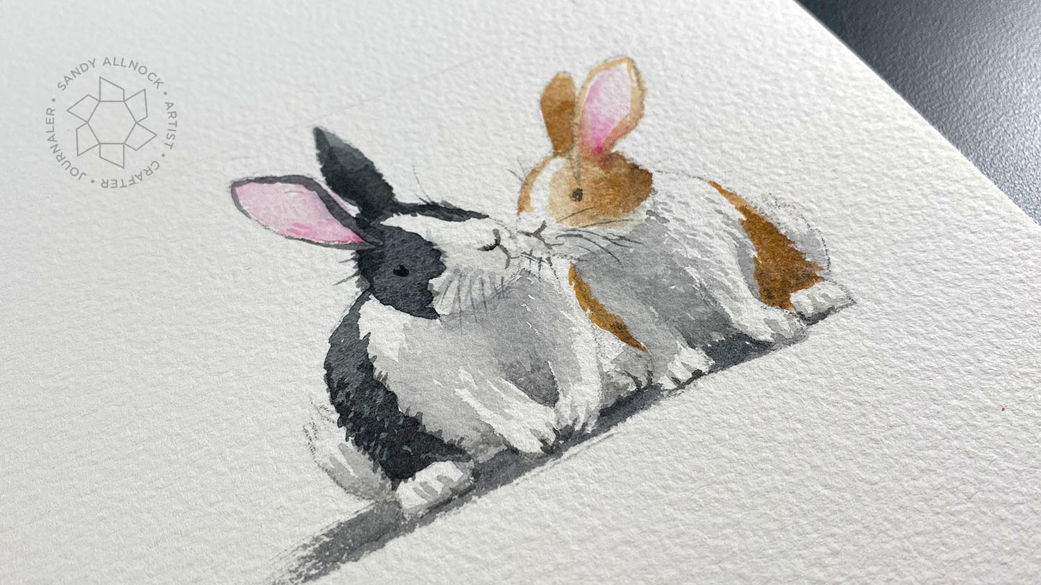 Sandy Allnock Pair of Rabbits