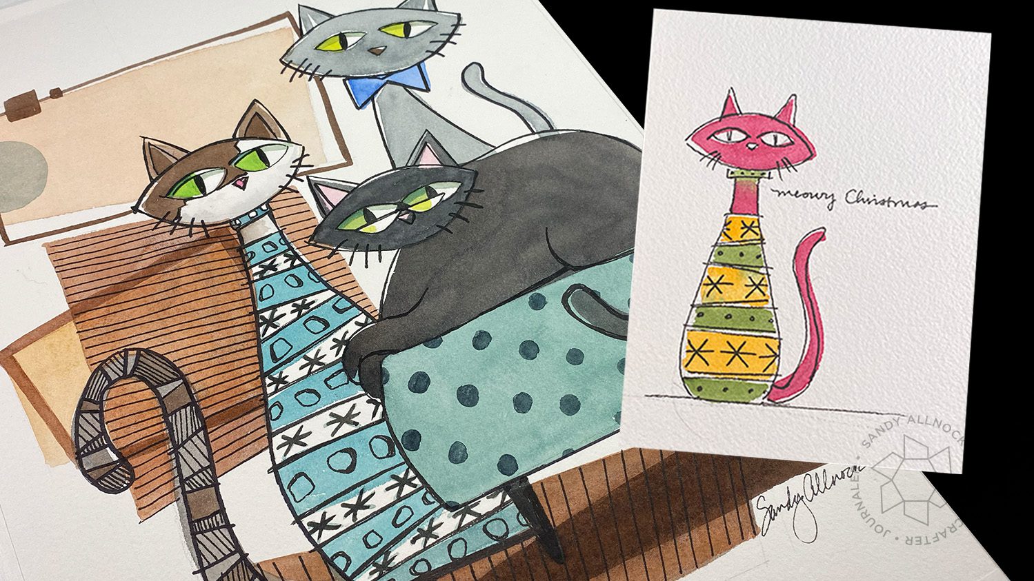 Sandy Allnock Retro Cat