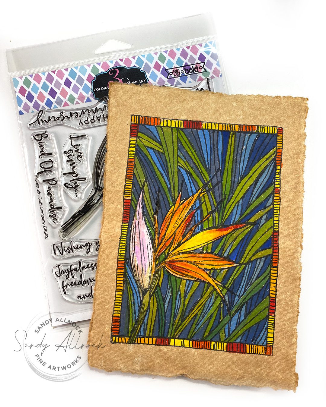 Sandy Allnock Tiffany Stamp Doodle4