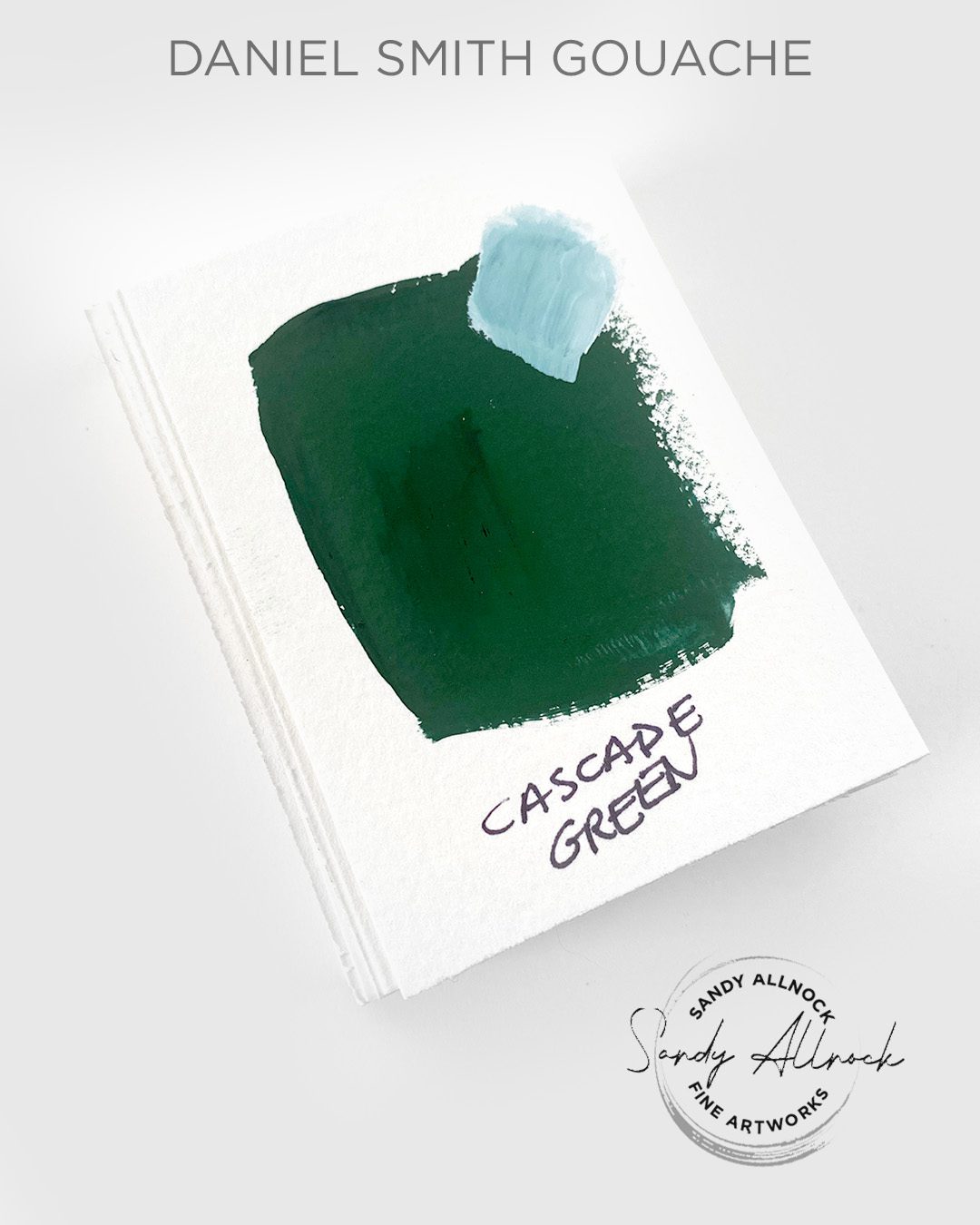DS gouache cascade green