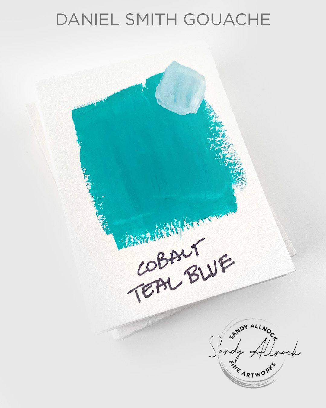 DS gouache cobalt teal blue