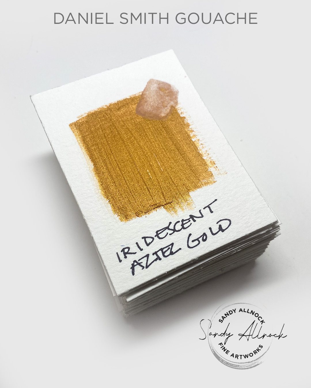DS gouache iridescent aztec gold