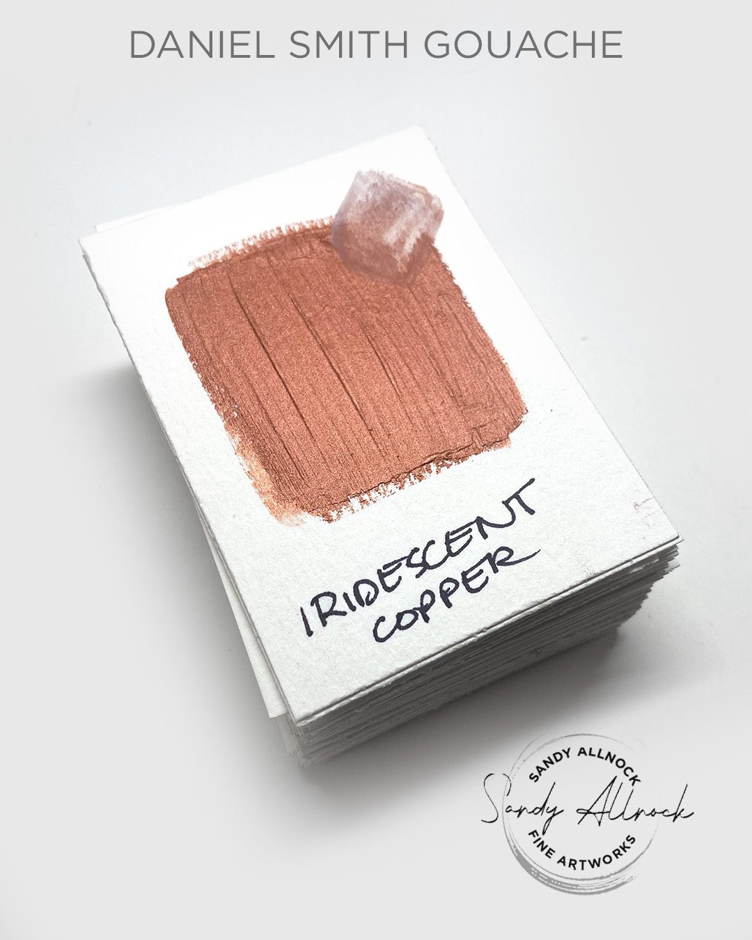 DS gouache iridescent copper