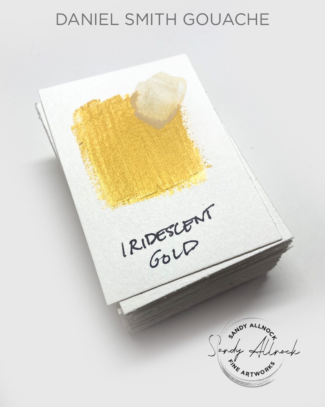 DS gouache iridescent gold