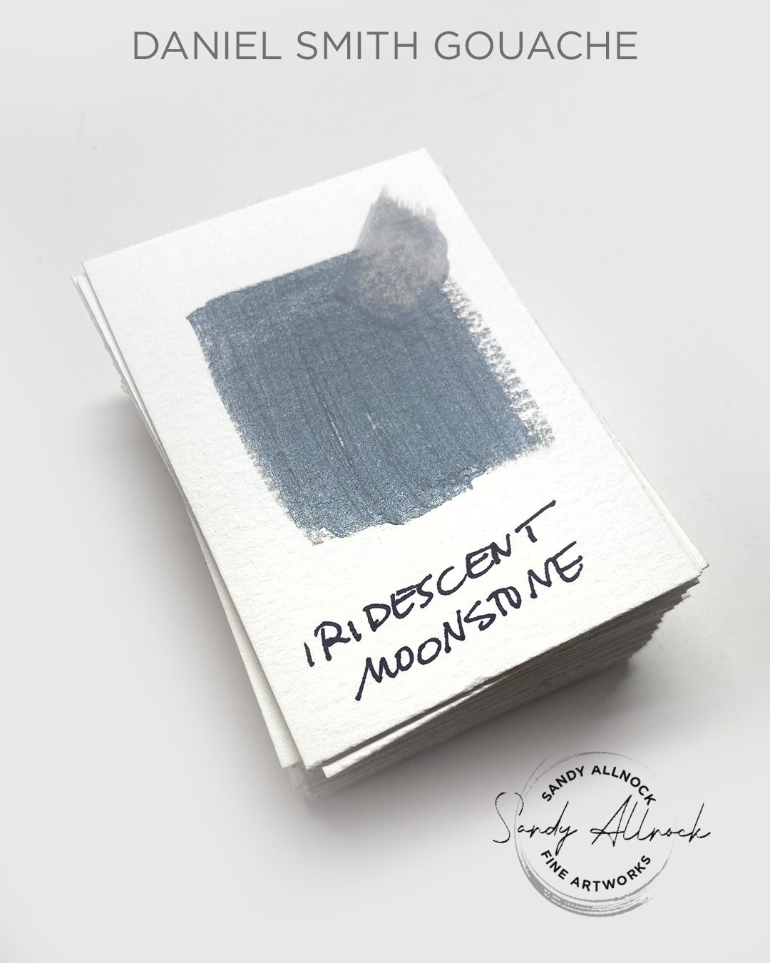 DS gouache iridescent moonstone