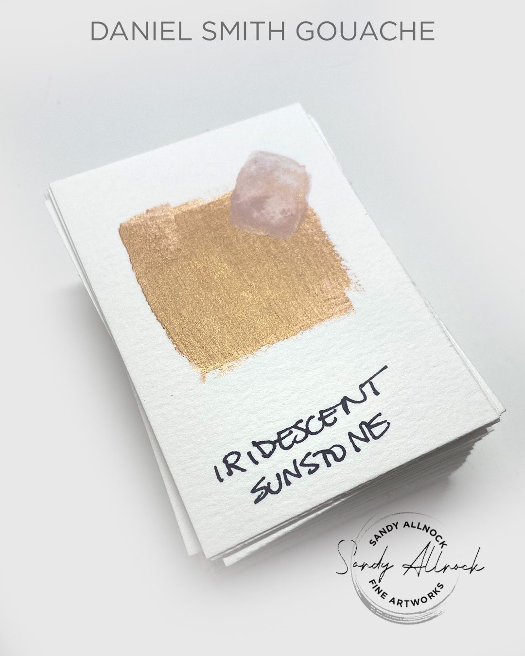 DS gouache iridescent sunstone