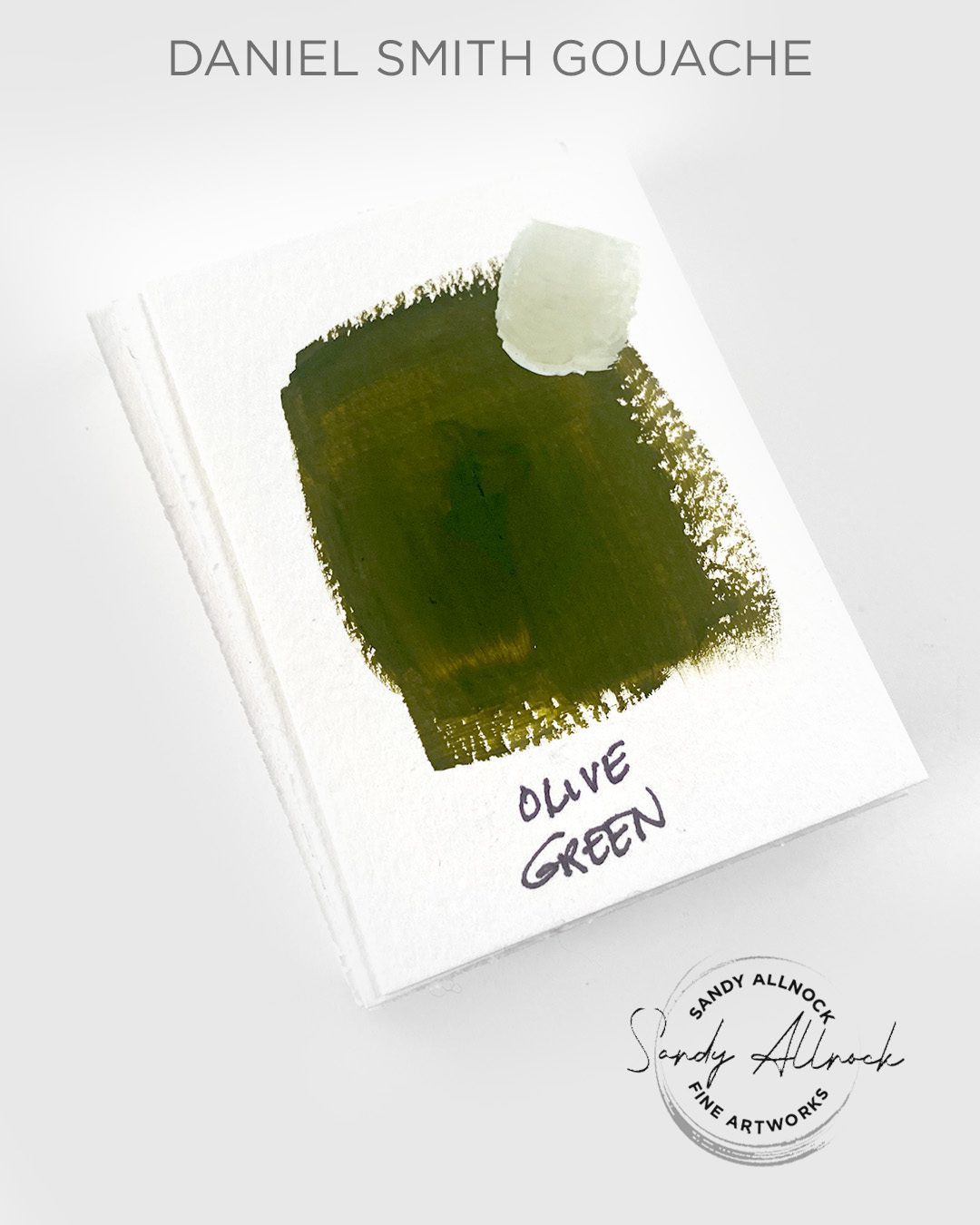 DS gouache olive green