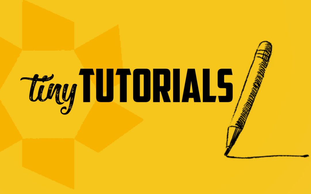 Bite-sized art instruction: tiny tutorials