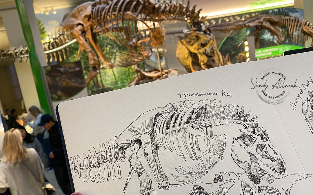 I taught dinosaur drawing at the Smithsonian!