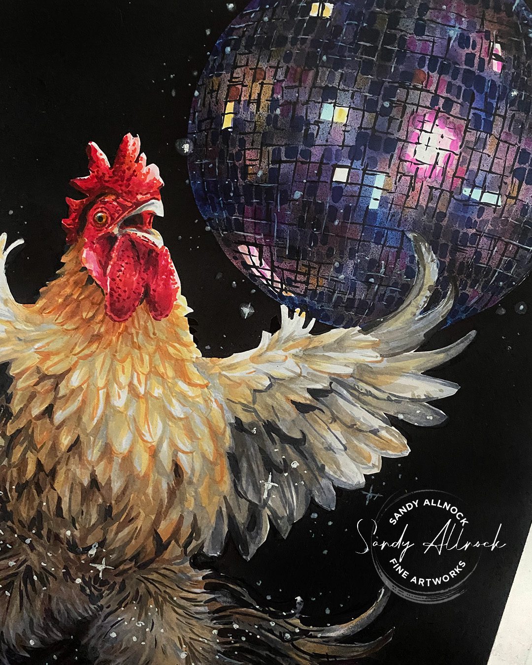 Sandy Allnock Copic Disco ball 2