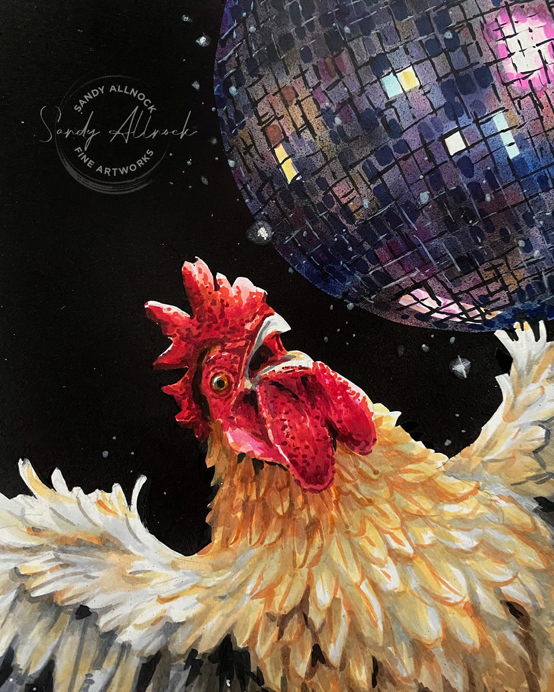 Sandy Allnock Copic Disco ball 5