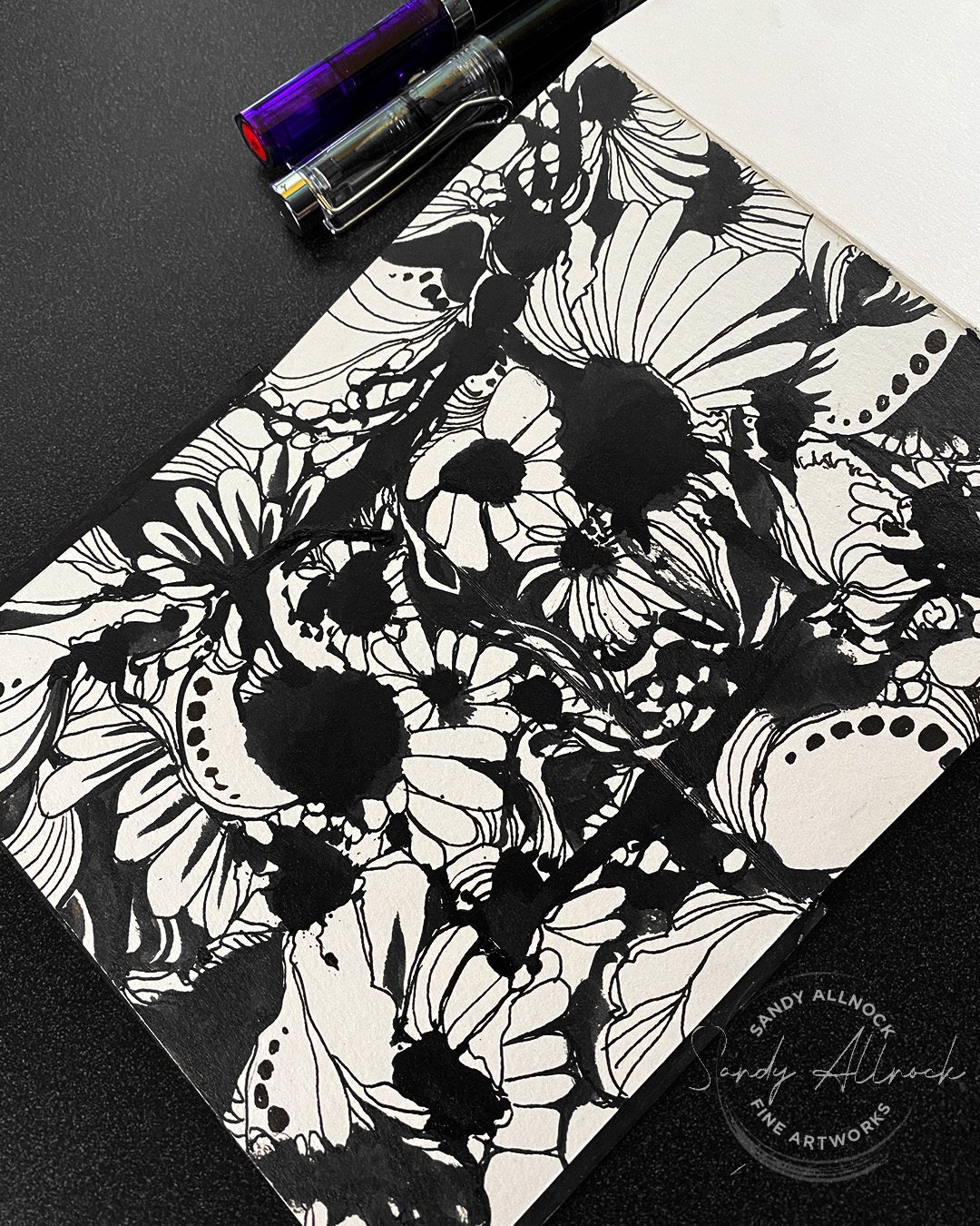 Sandy Allnock Composition in doodles 2