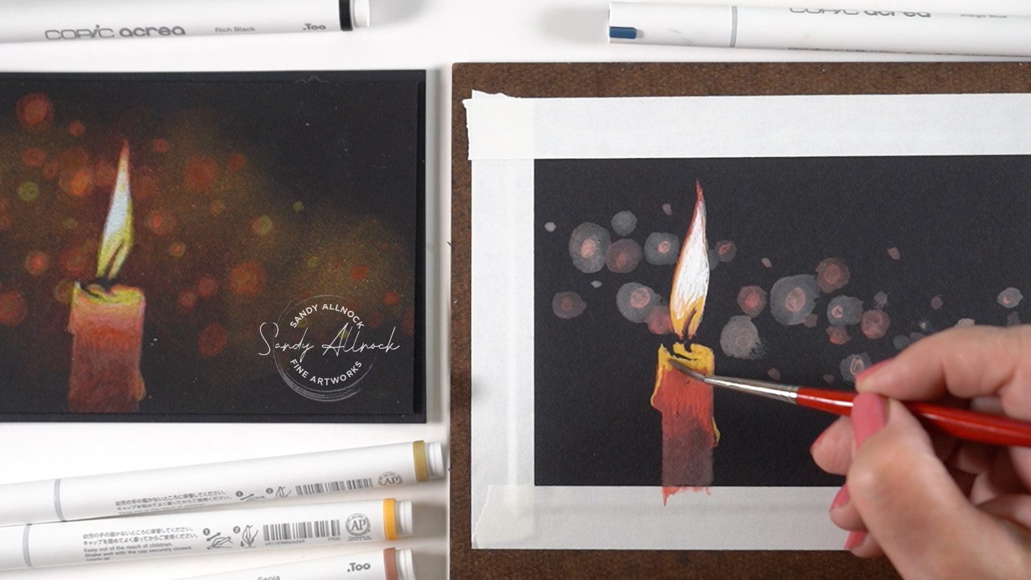 Sandy Allnock Copic Acrea First Look Postcard 6