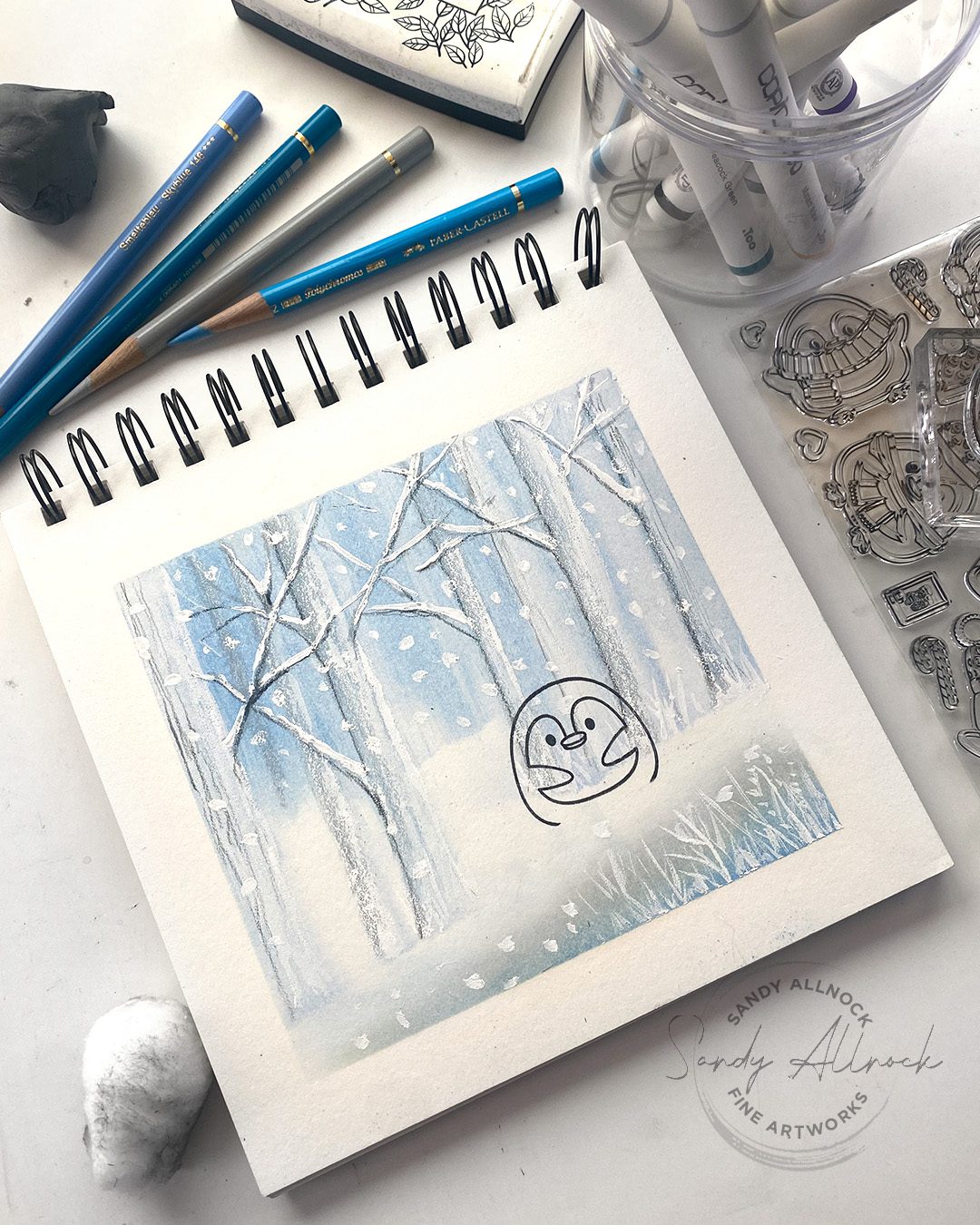 Sandy Allnock Copic acrea for stampers 3