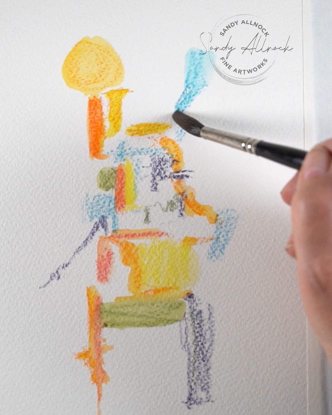 Sandy Allnock how to draw a robot 1b