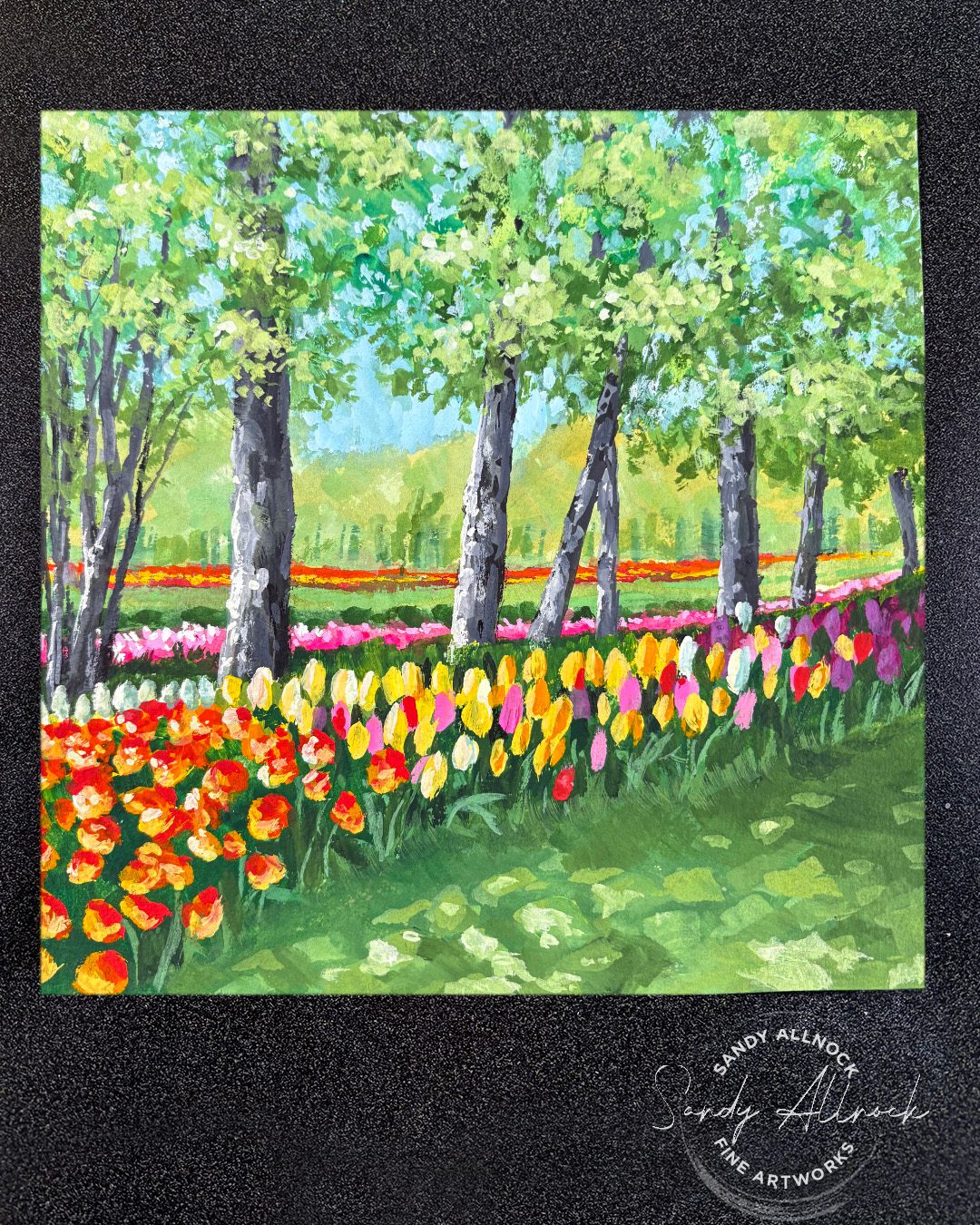 Sandy Allnock 14 tips painting tulipscape 5