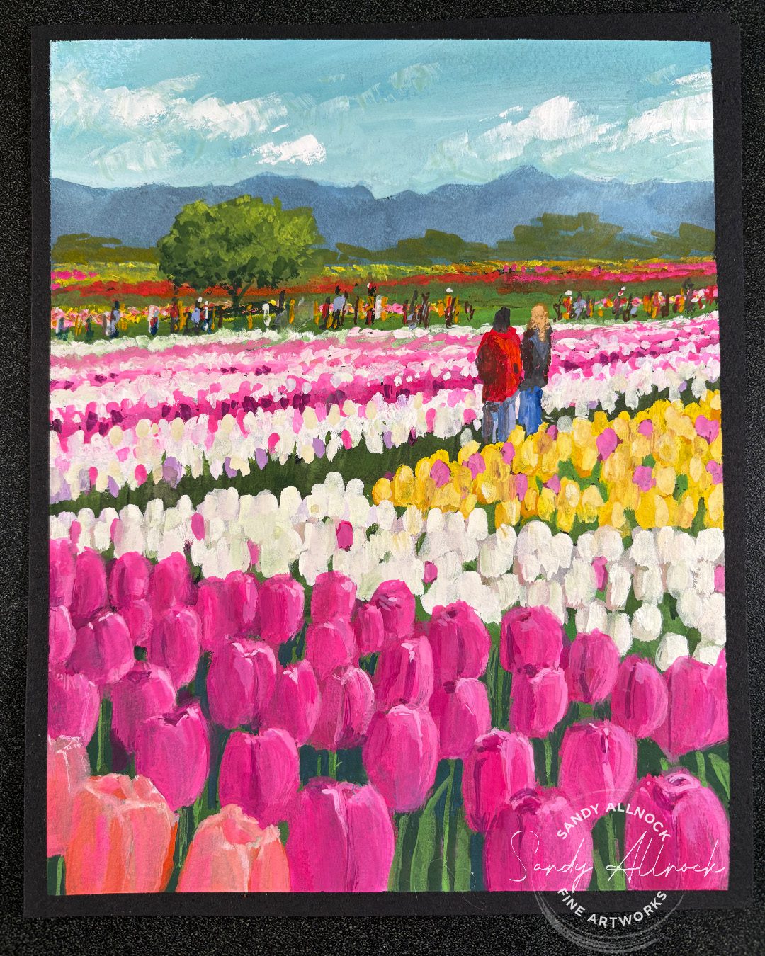 Sandy Allnock 14 tips painting tulipscape 6