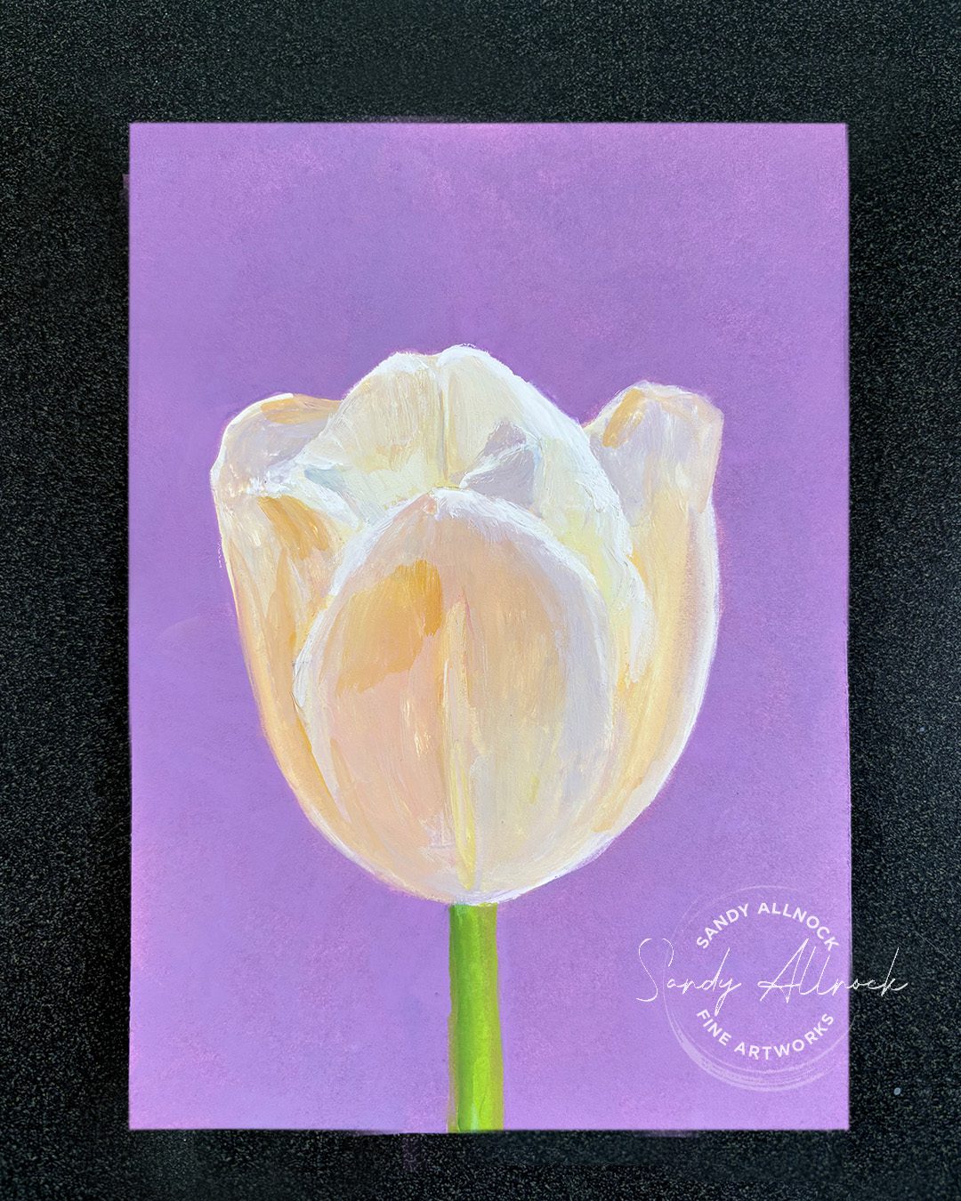 Sandy Allnock 14 tips painting tulipscape 8
