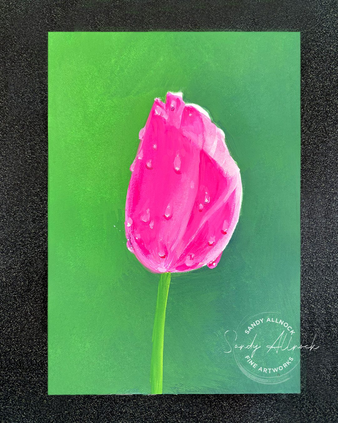 Sandy Allnock 14 tips painting tulipscape 9