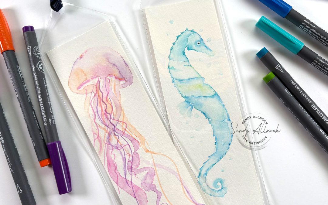 Create EASY sea creature bookmarks