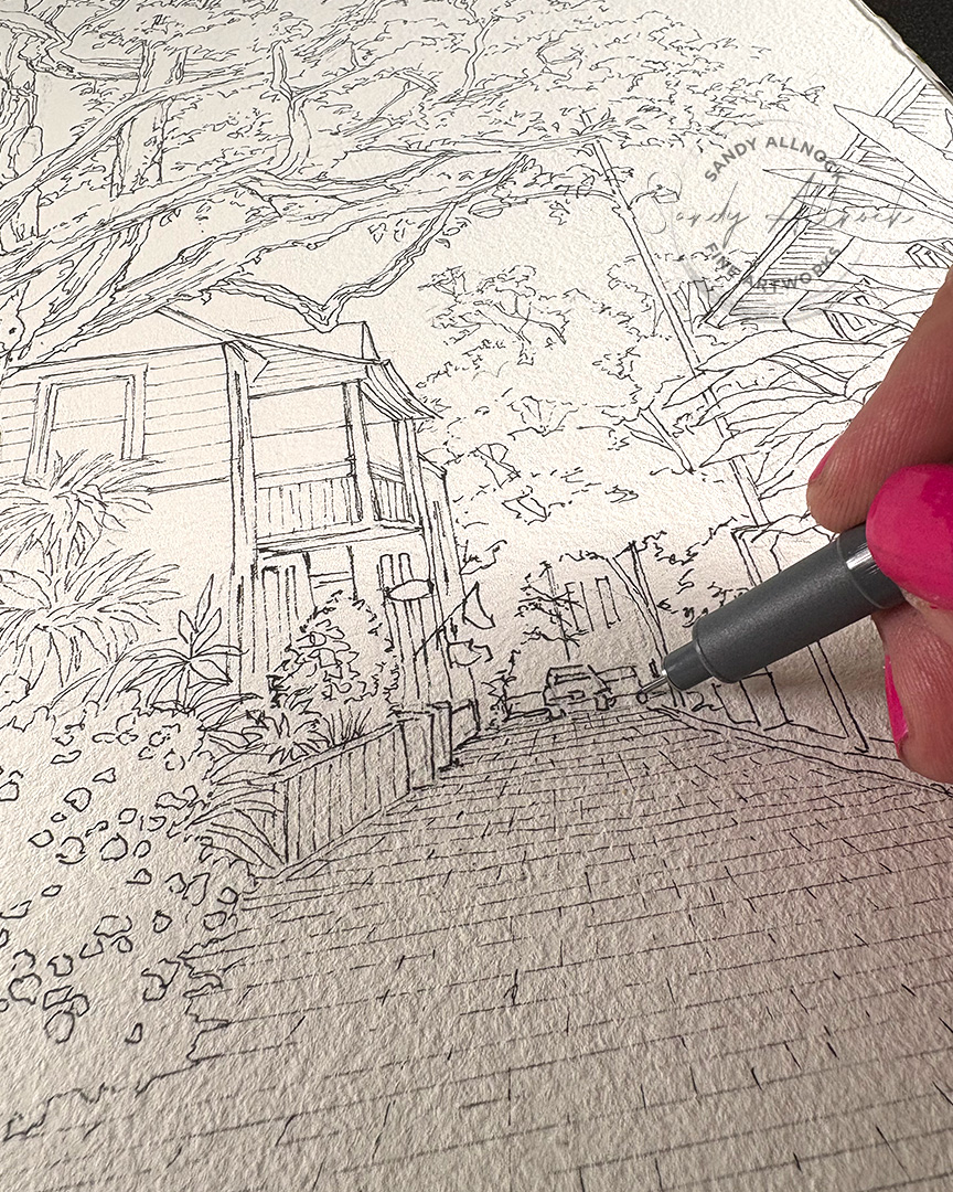 Notes from one Arist's Journey | Urban Sketch with Staedtler